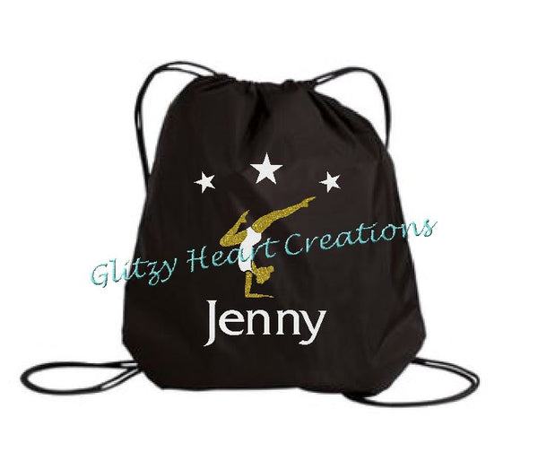 Gymnastics Balance Design Personalized Cinch Bag