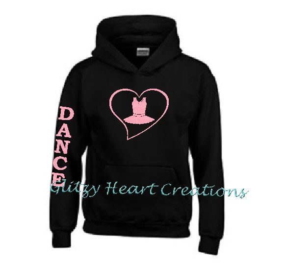 Dance Hoodie with Dance Costume in Heart Design