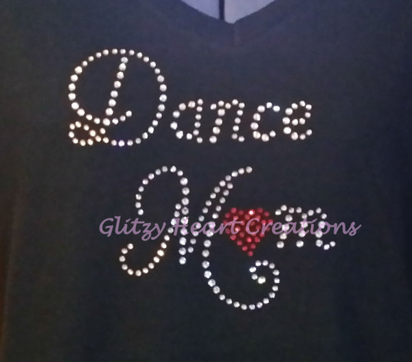Dance Mom Rhinestone Design T-Shirt