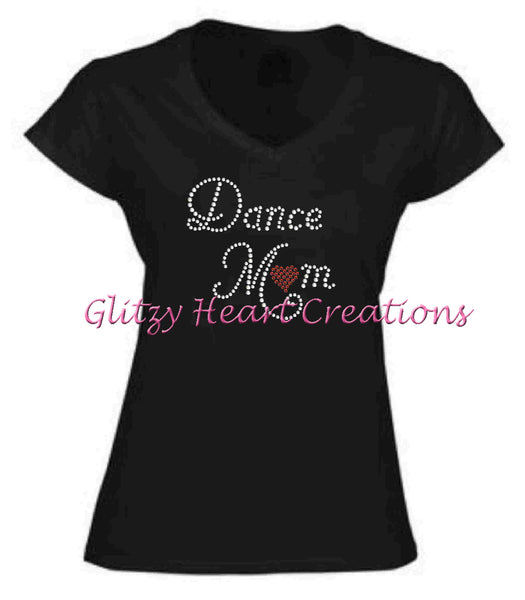 Dance Mom Rhinestone Design T-Shirt