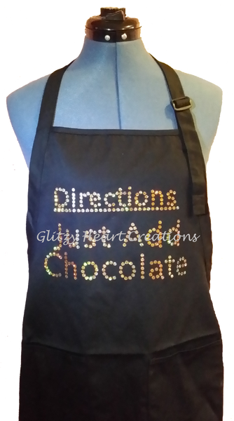 Apron - Directions Just Add Chocolate Design