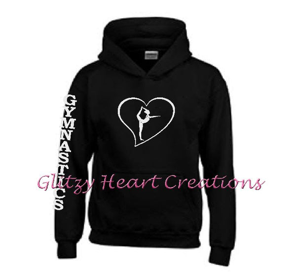 Gymnastics Hoodie with Ring Balance in Heart Design